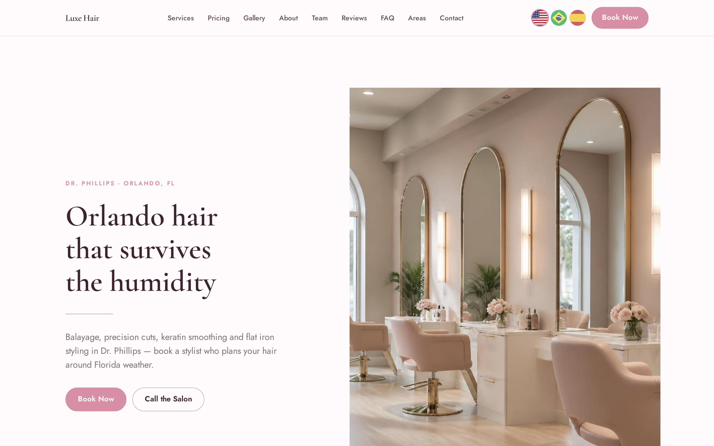 ACG SmartWorks hair and barber website demo